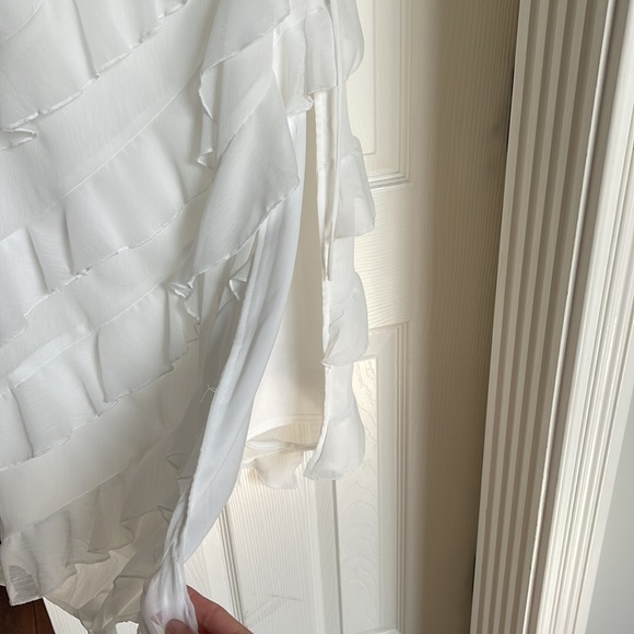Lulu’s White Midi Ruffle Dress - Picture 8 of 12
